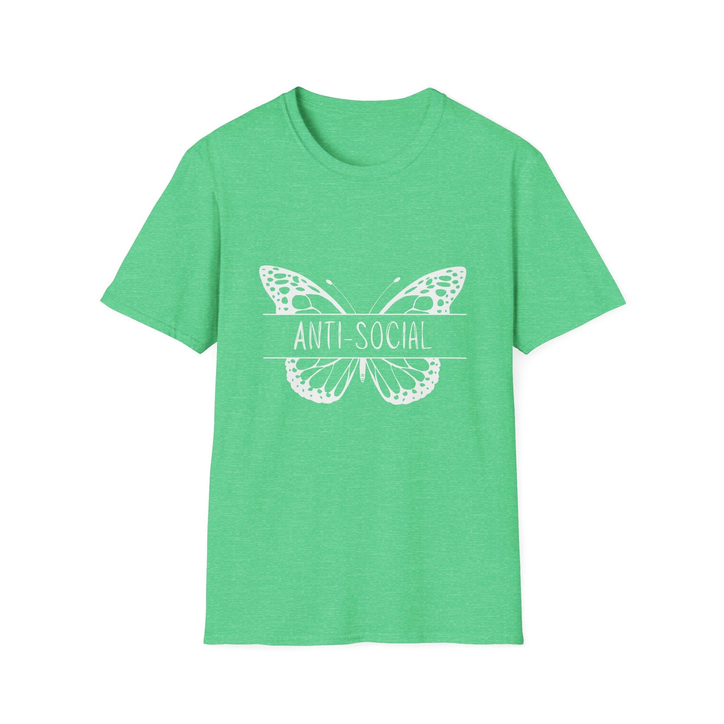 Unisex T-Shirt Anti-Social Butterfly Design