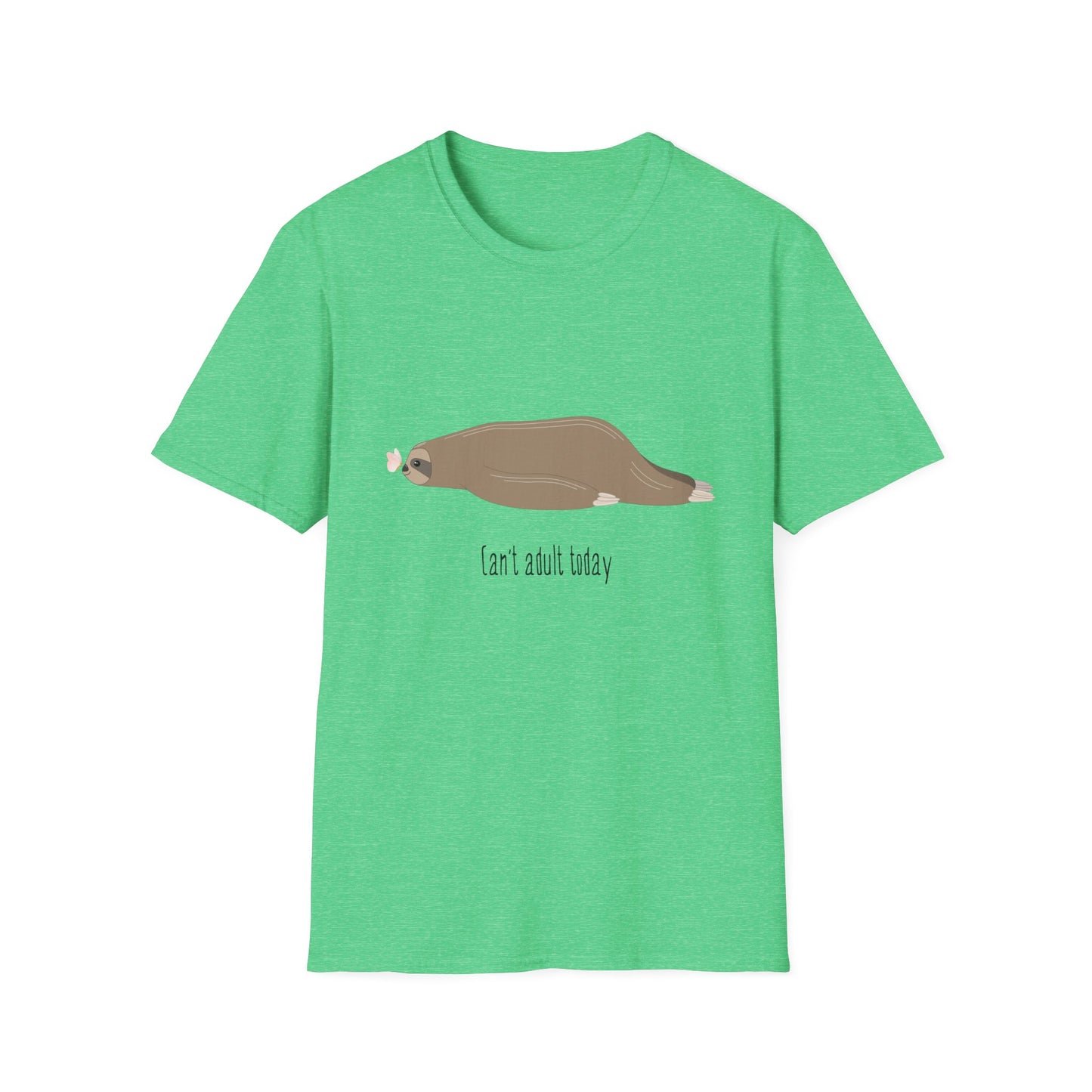 Sloth T-Shirt - I Can't Adult Today