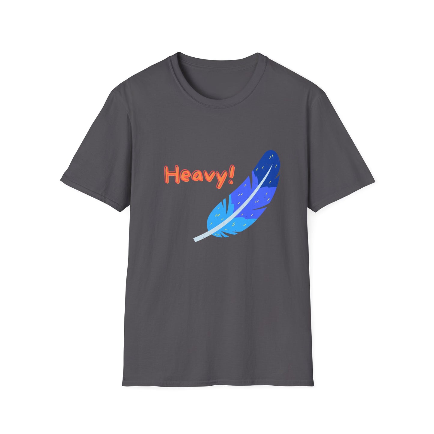 Heavy! Feather Wand T-shirt – Fun Playful Quote Shirt