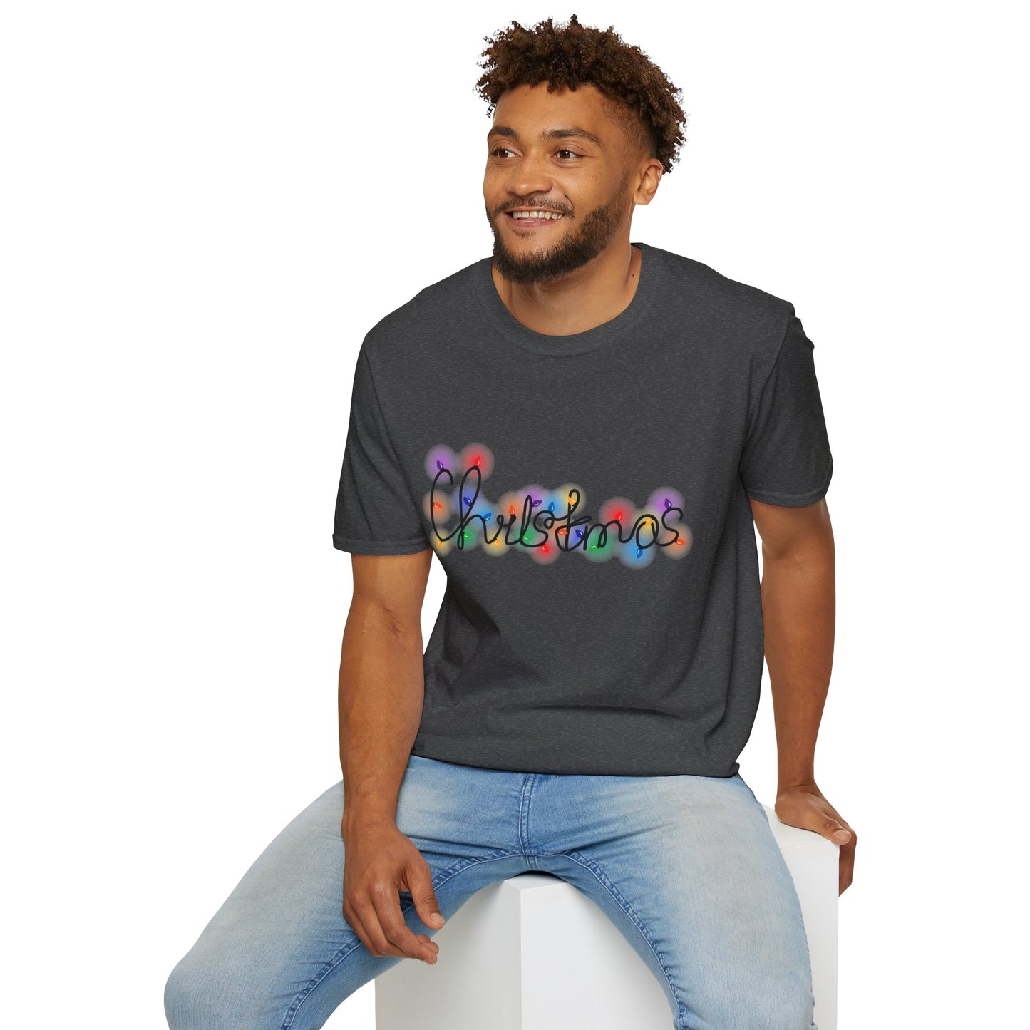 Christmas Lights T-Shirt – Festive Holiday Shirt with String Lights Design