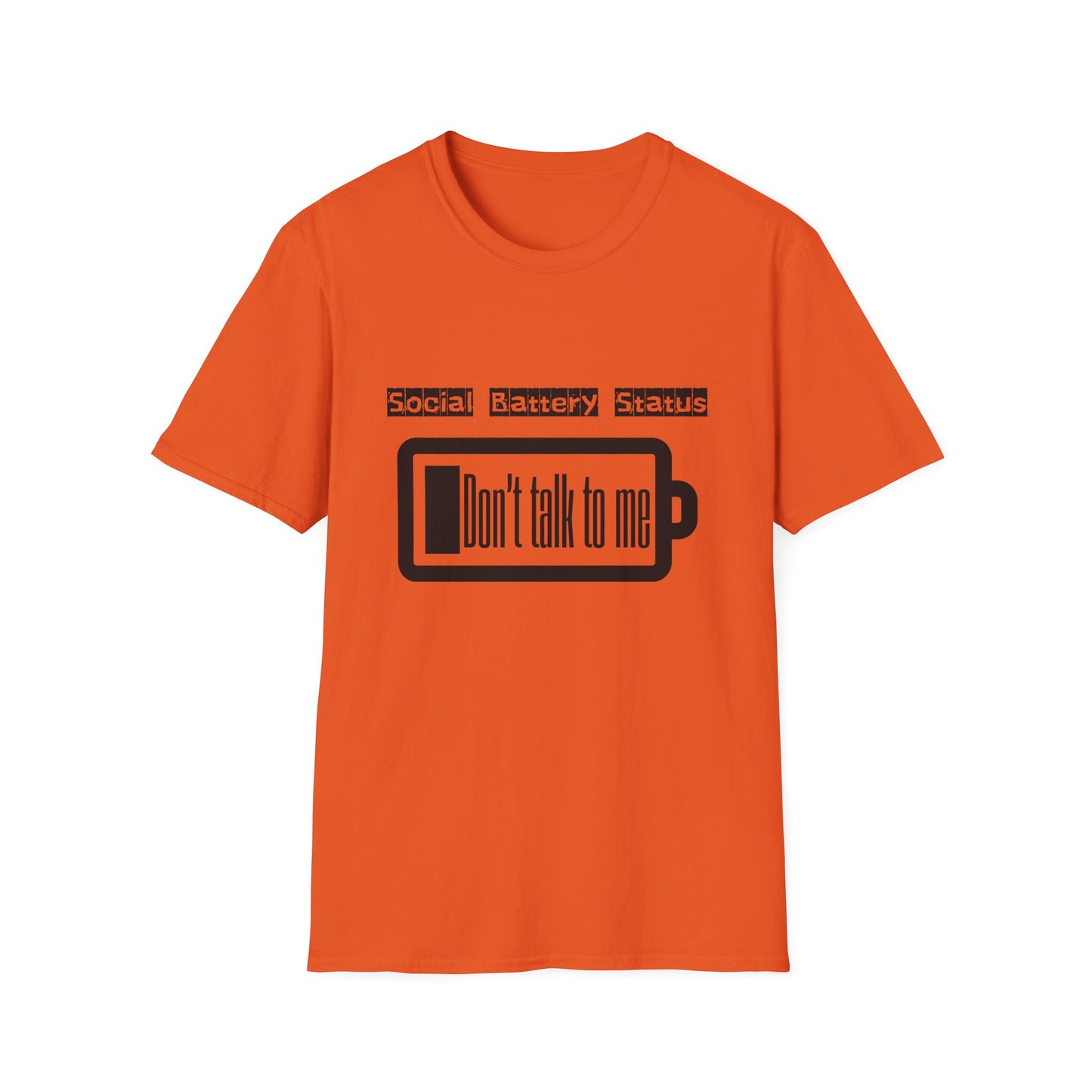 Graphic Tee Social Battery Status T-Shirt