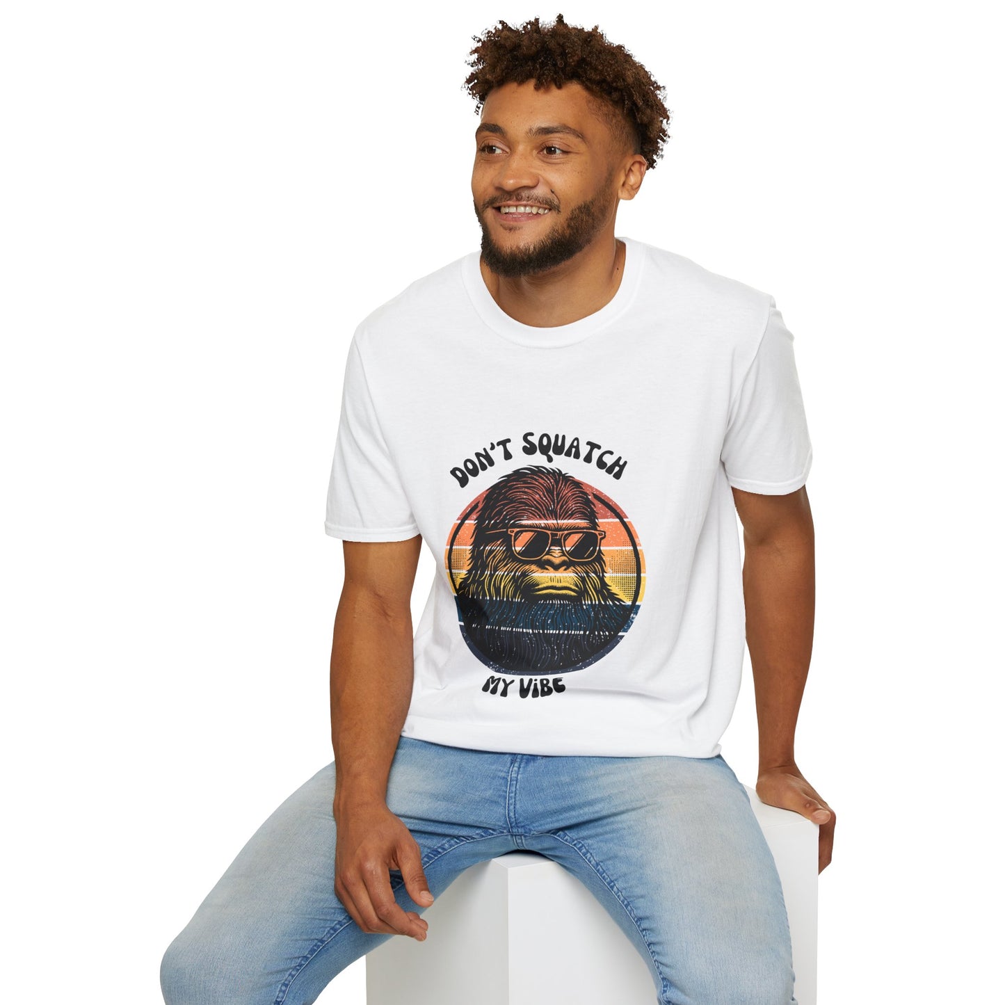 Sasquatch Unisex T-Shirt - Don't Squatch My Vibe Design