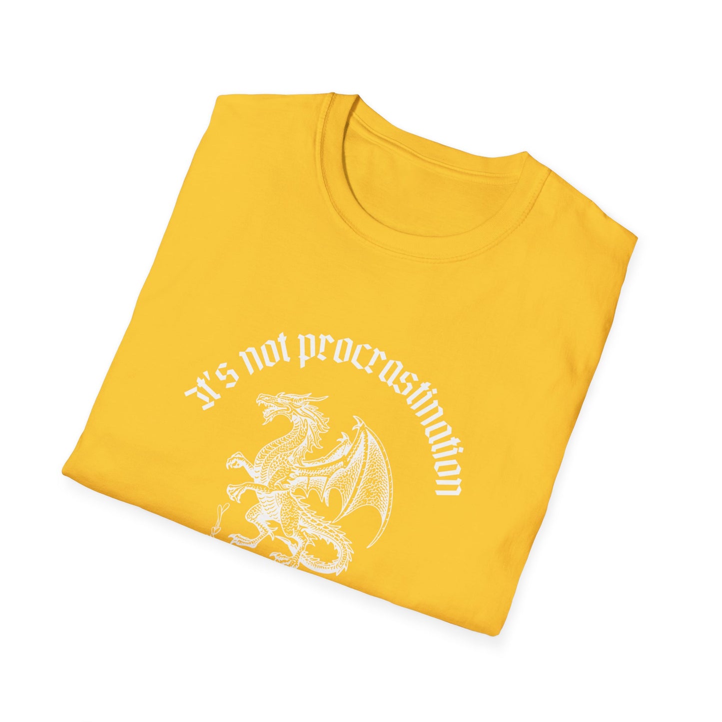 It's Not Procrastination, I Just Prefer Side Quests Dragon T-Shirt