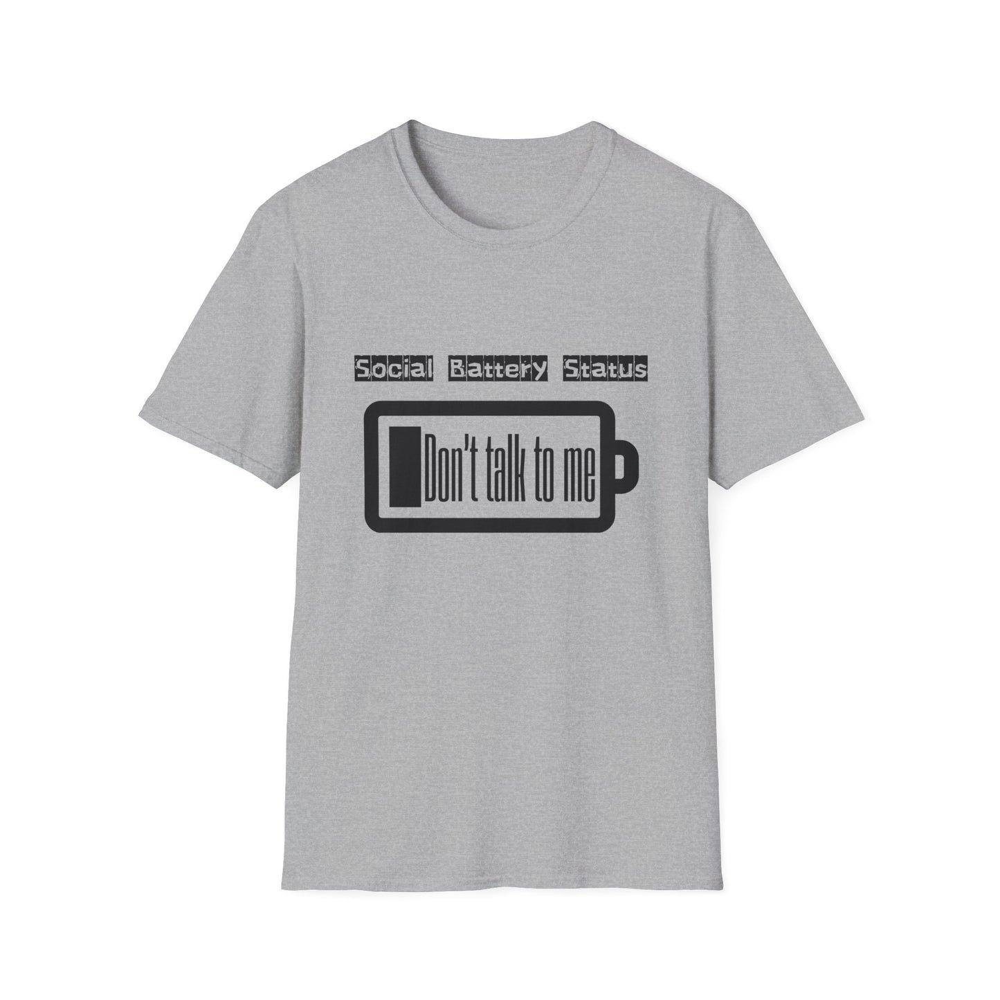 Graphic Tee Social Battery Status T-Shirt