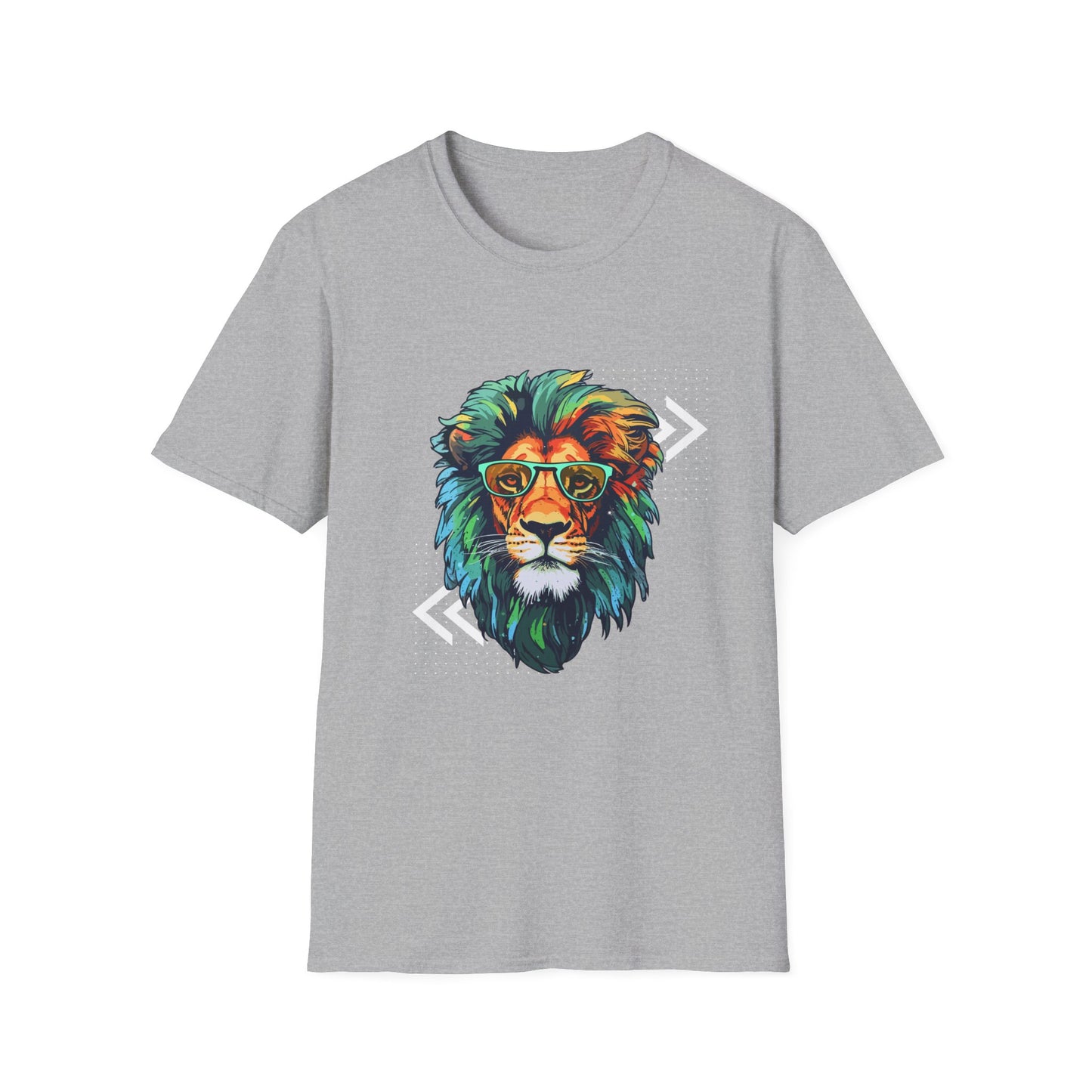 Graffiti-Style Lion with Glasses T-Shirt