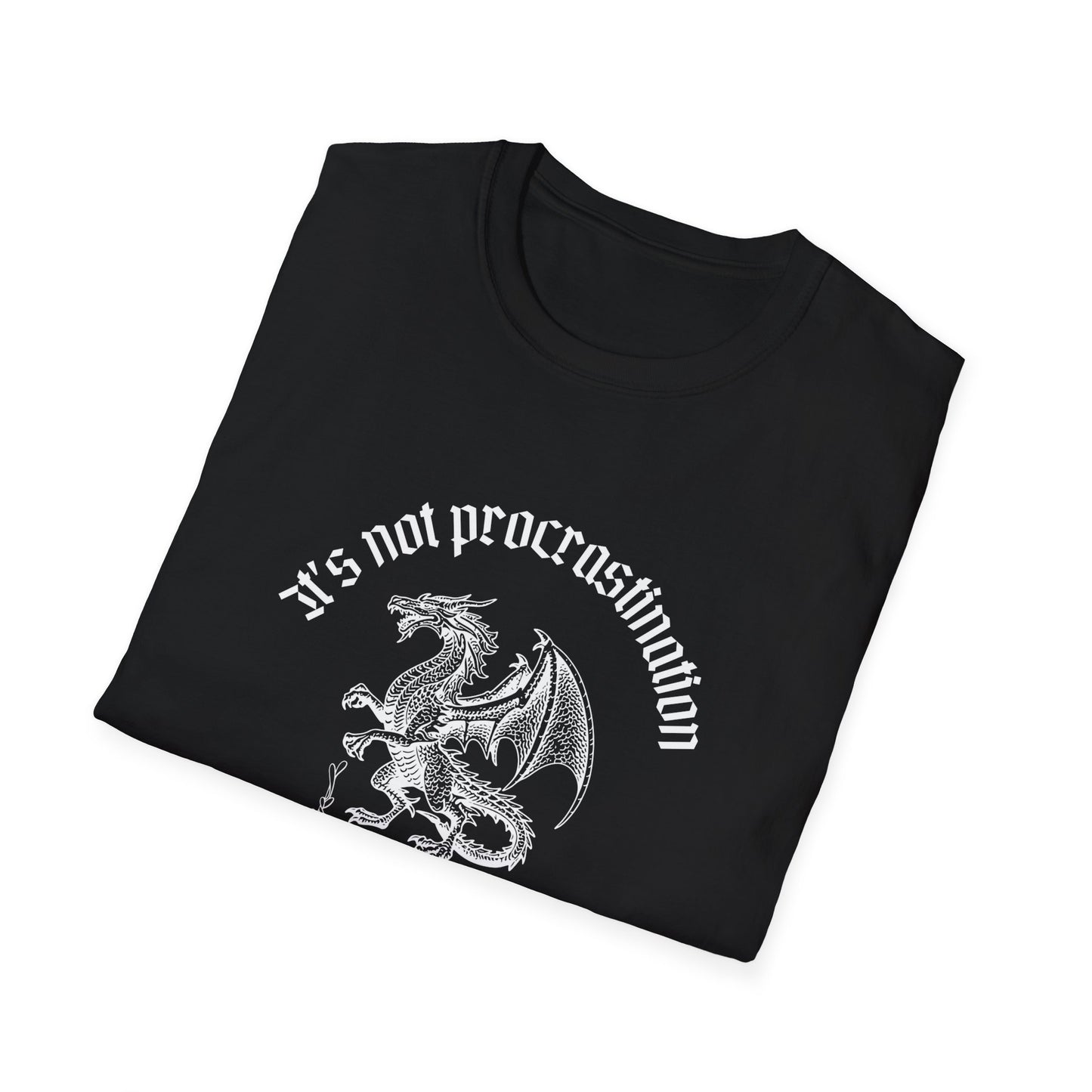 It's Not Procrastination, I Just Prefer Side Quests Dragon T-Shirt