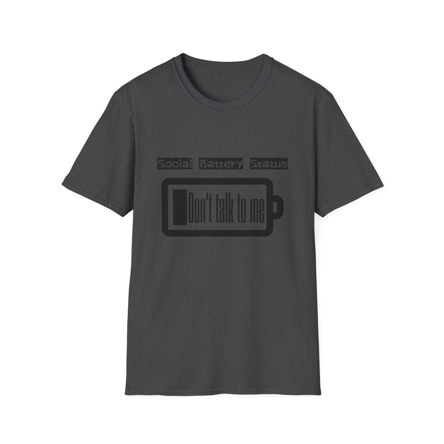 Graphic Tee Social Battery Status T-Shirt