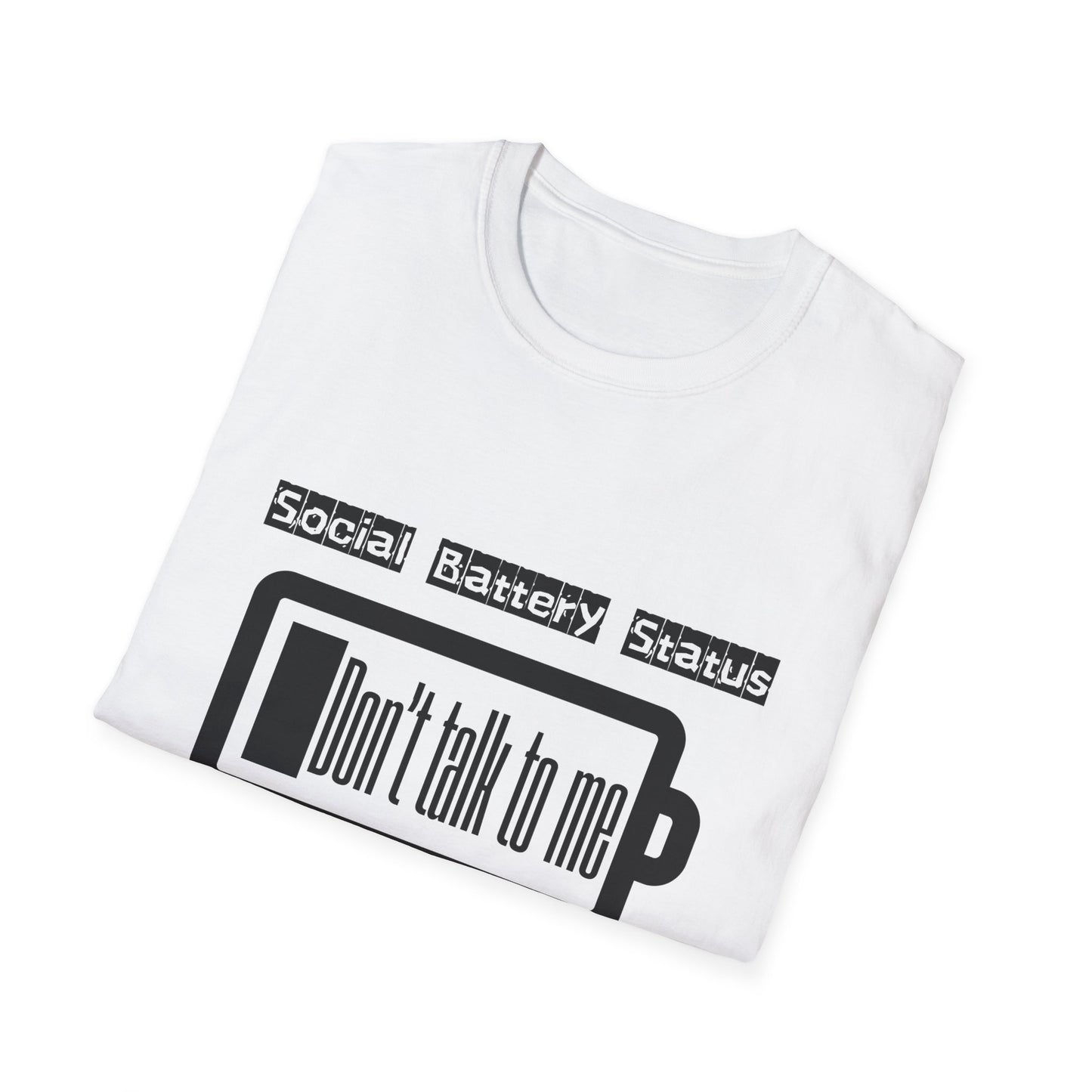 Graphic Tee Social Battery Status T-Shirt