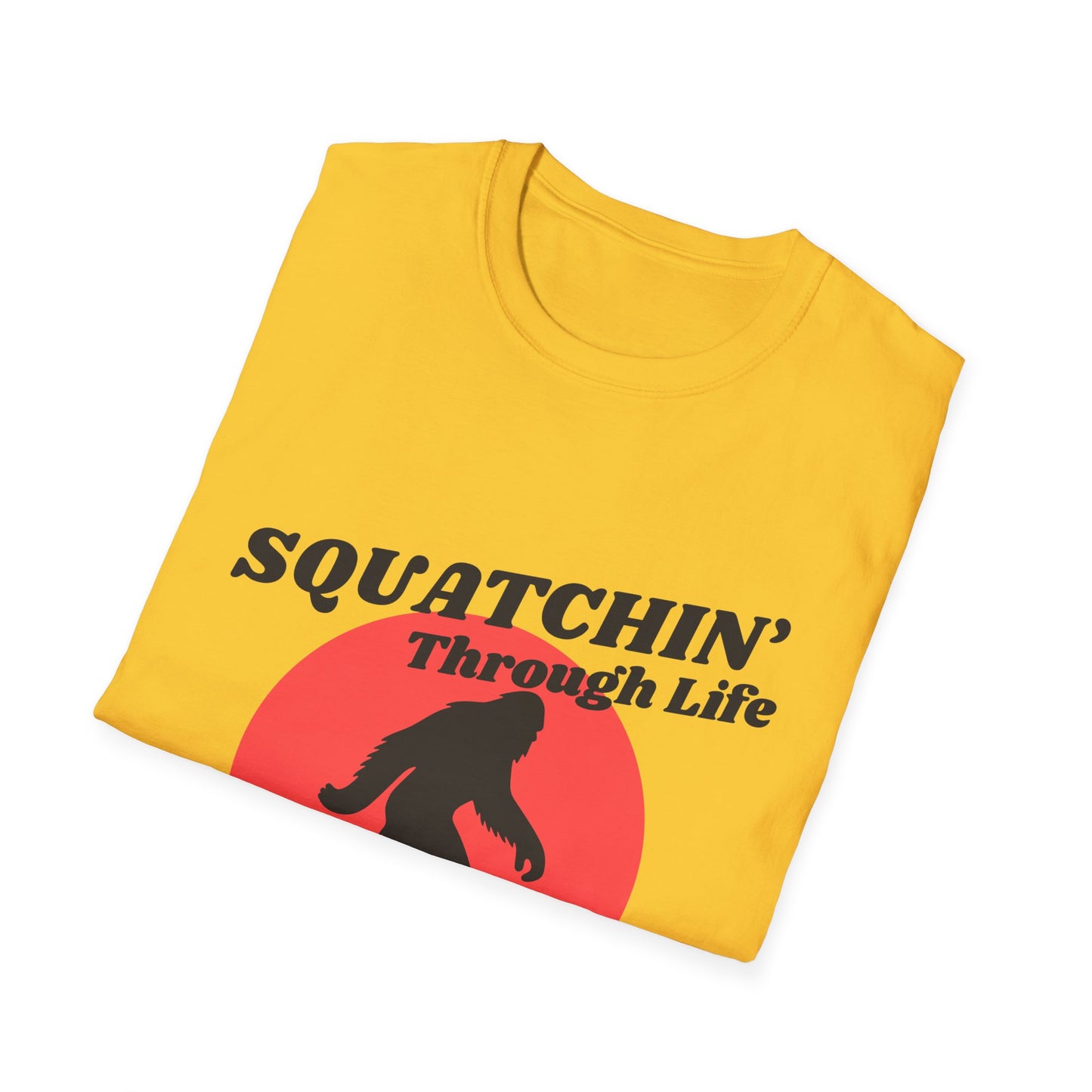 Sasquatch Softstyle T-Shirt: Squatchin' Through Life