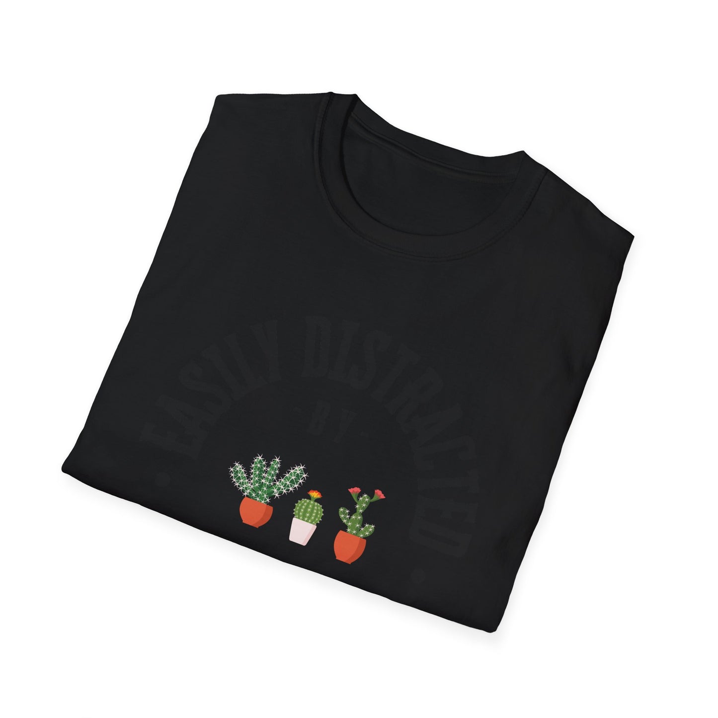 Plant Lover Softstyle T-Shirt - Easily Distracted By Plants