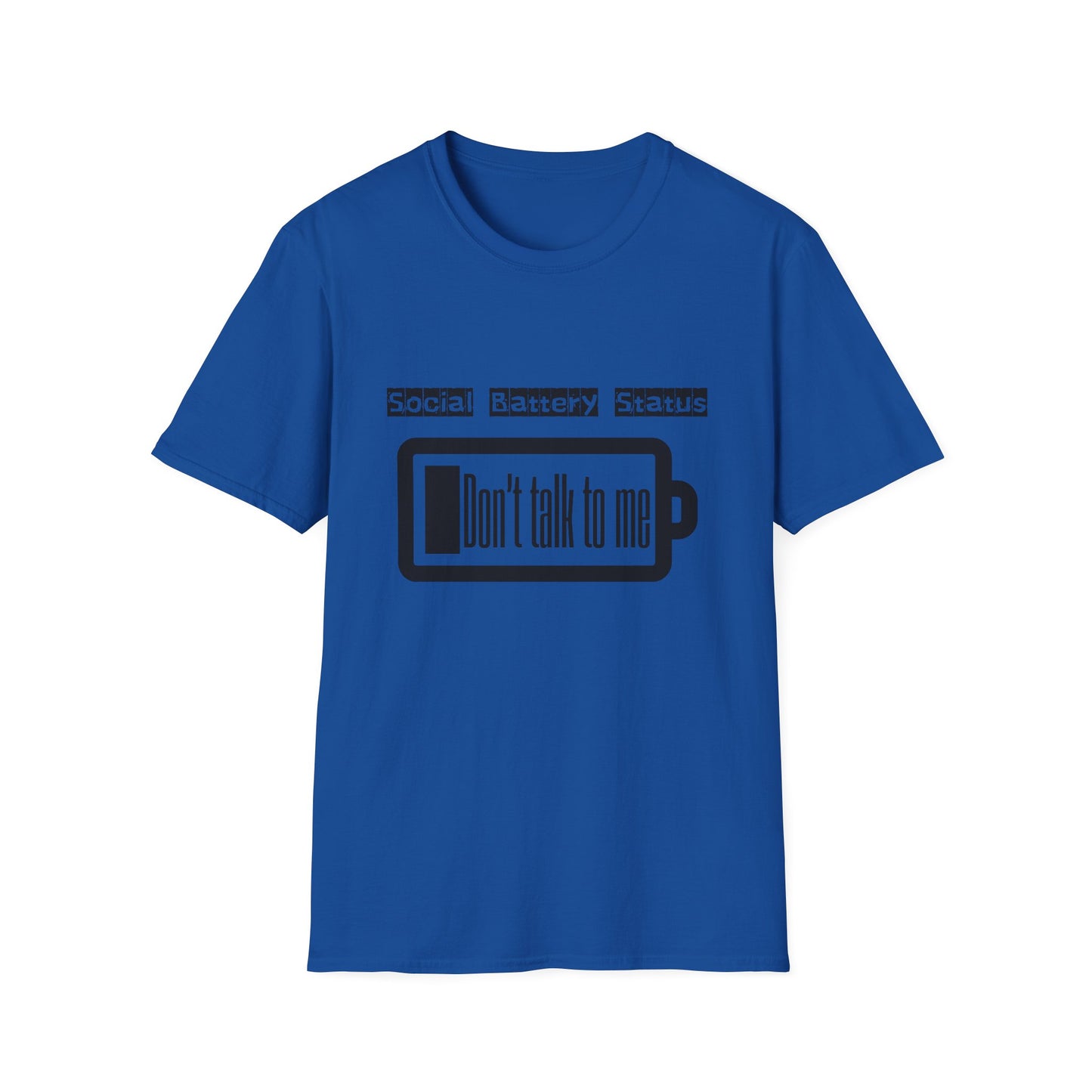 Graphic Tee Social Battery Status T-Shirt