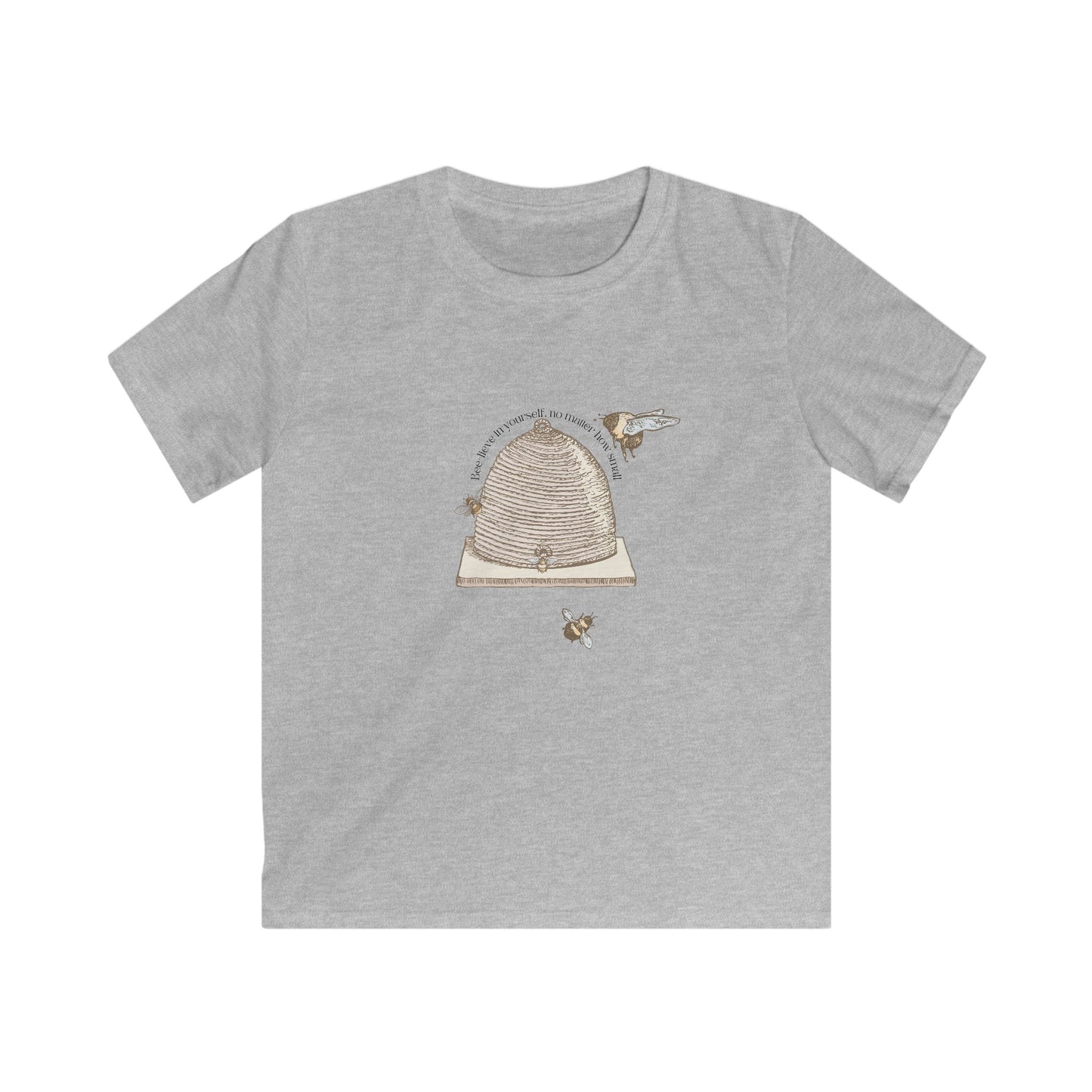 Kids T-Shirt - Beehive with Bee-lieve in Yourself Phrase