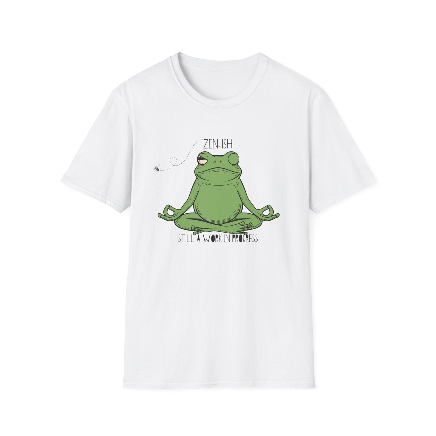 Frog Meditation T-Shirt - "Zen-ish... Still a Work in Progress