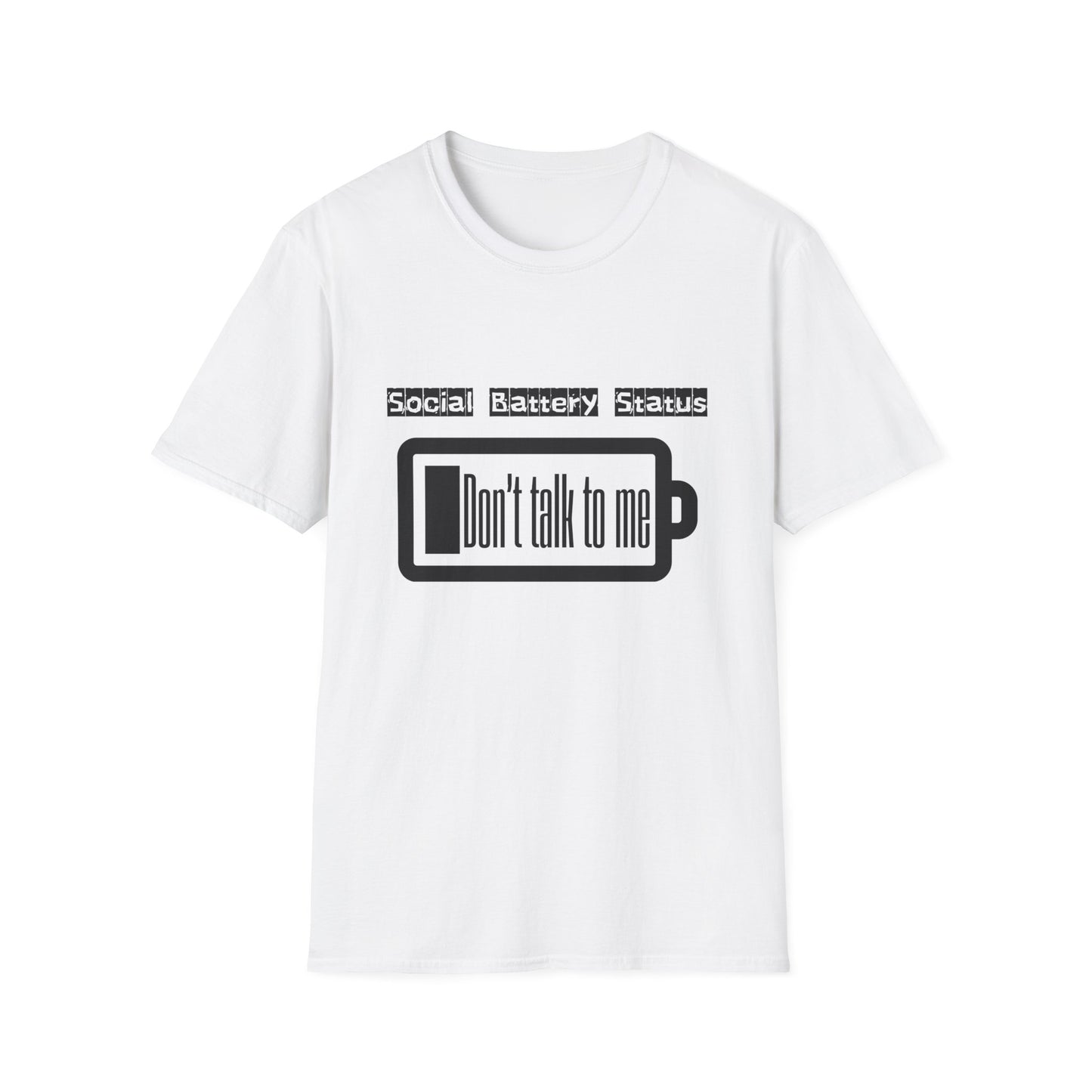 Graphic Tee Social Battery Status T-Shirt