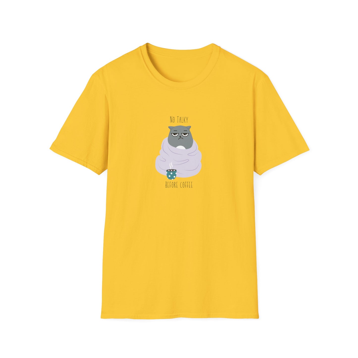 Cat - No Talky Before Coffee T-Shirt