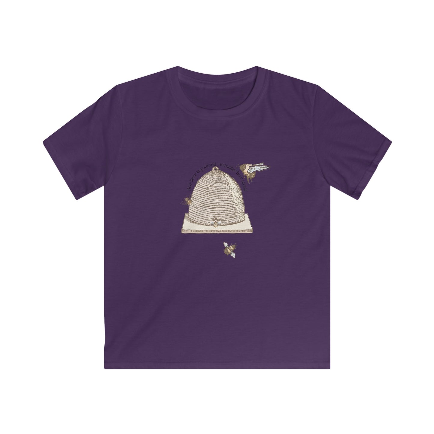 Kids T-Shirt - Beehive with Bee-lieve in Yourself Phrase