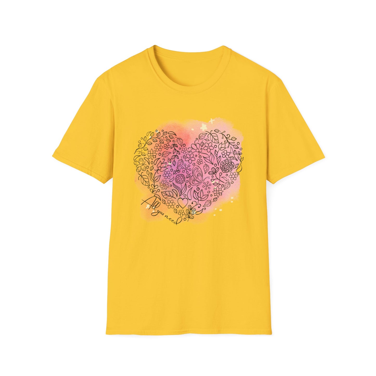 All You Need Heart Graphic T-Shirt