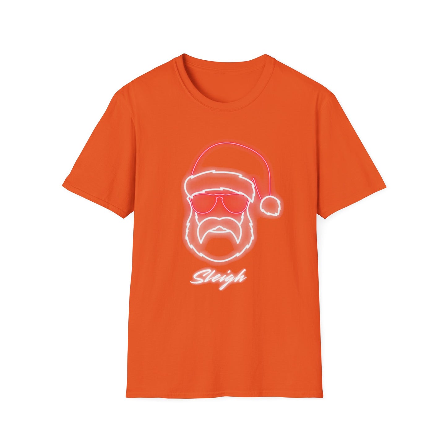 Neon Santa T-Shirt - Cool Holiday Vibes