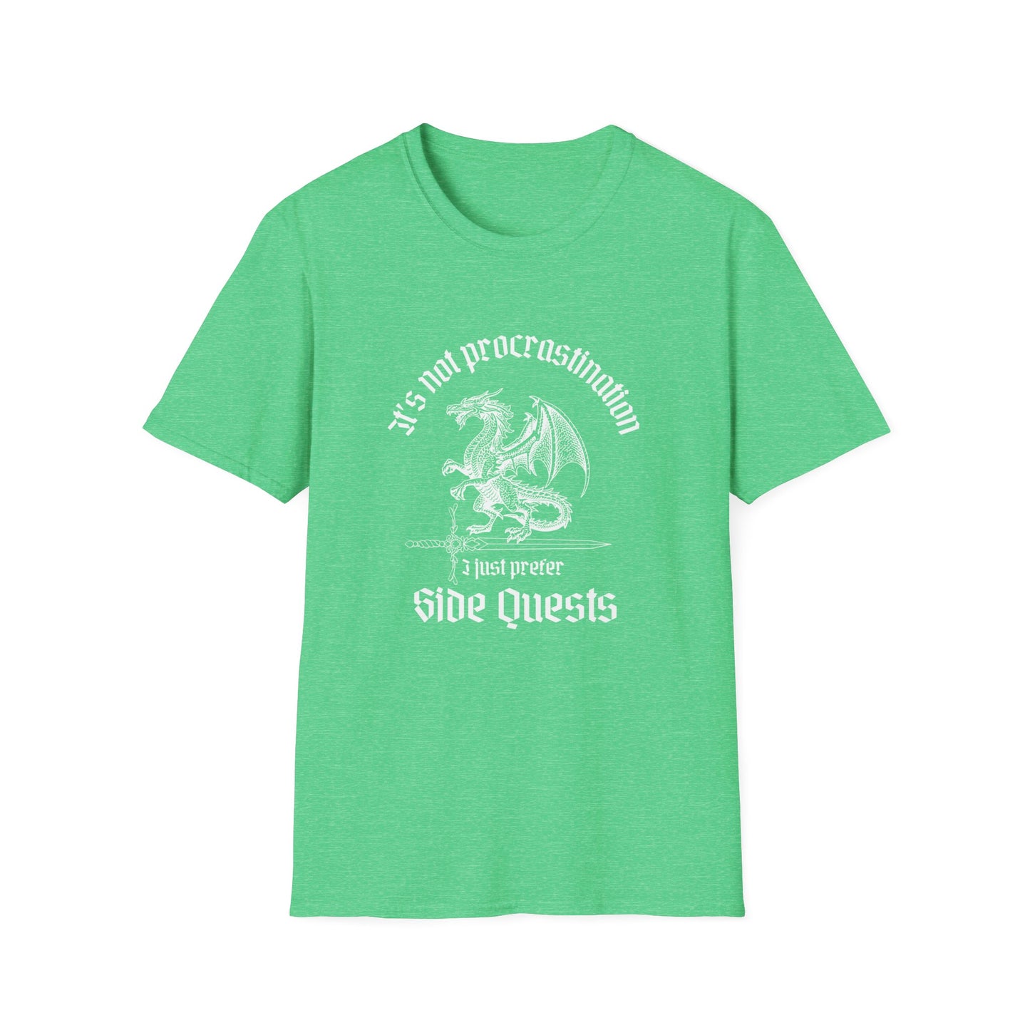 It's Not Procrastination, I Just Prefer Side Quests Dragon T-Shirt