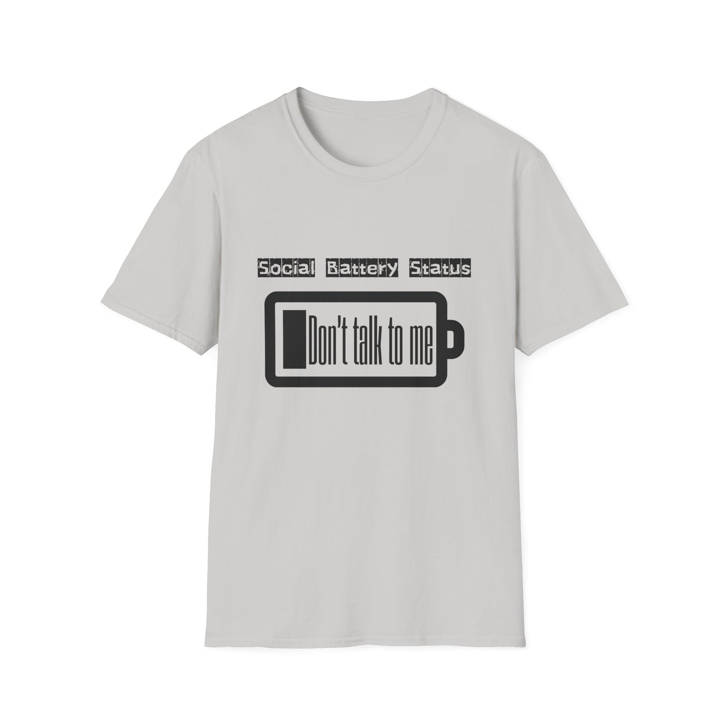 Graphic Tee Social Battery Status T-Shirt