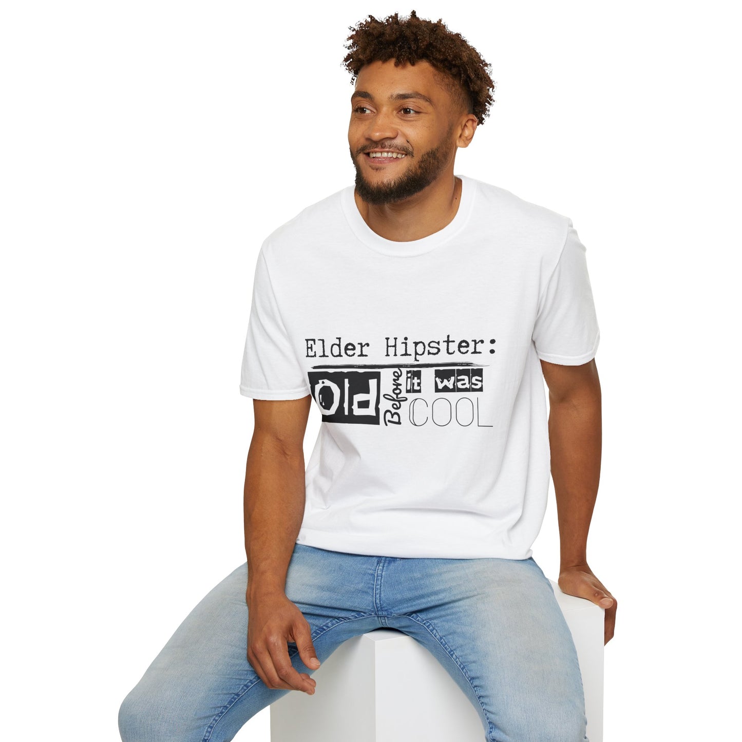 Graphic Tee - Elder Hipster - I was old before it was cool