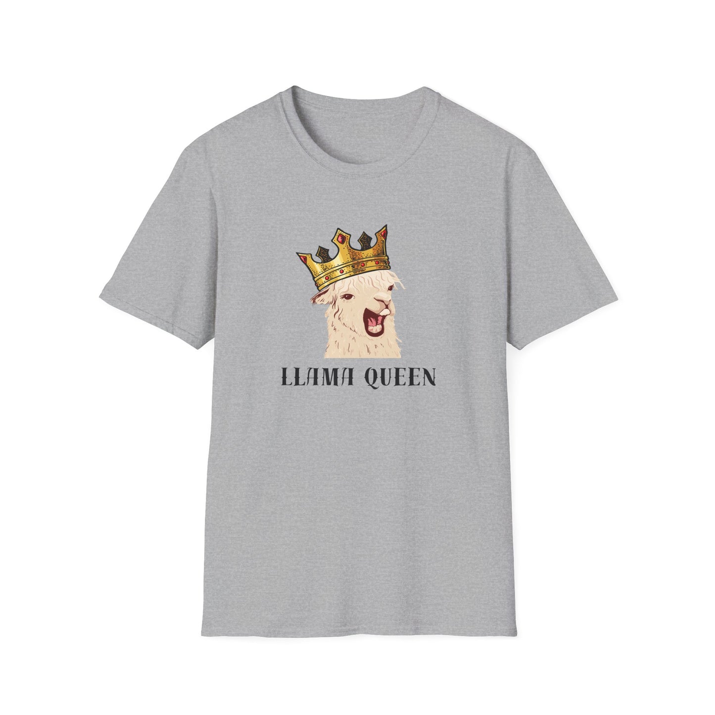 Llama Queen" Funny Llama T-Shirt