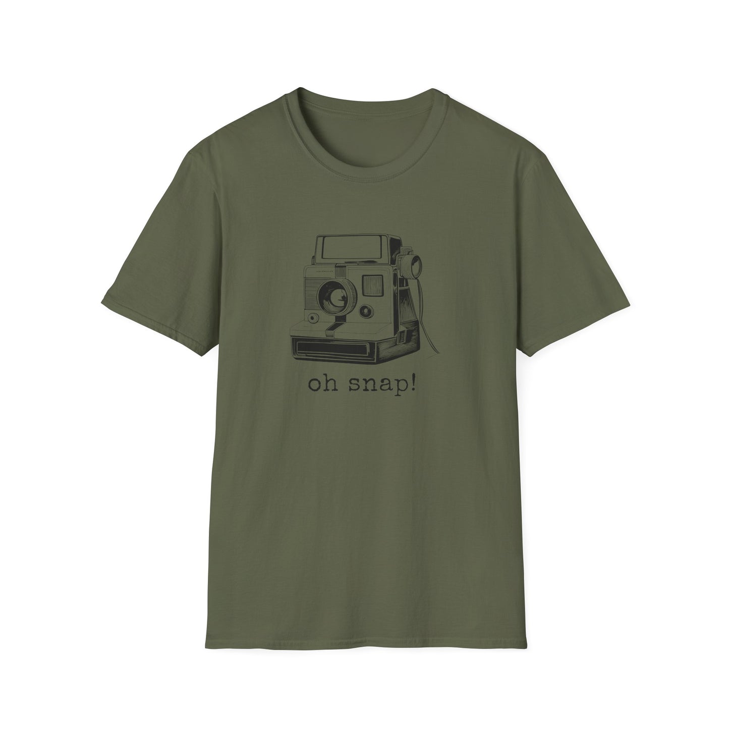 Vintage Camera Softstyle T-Shirt - Oh Snap Design