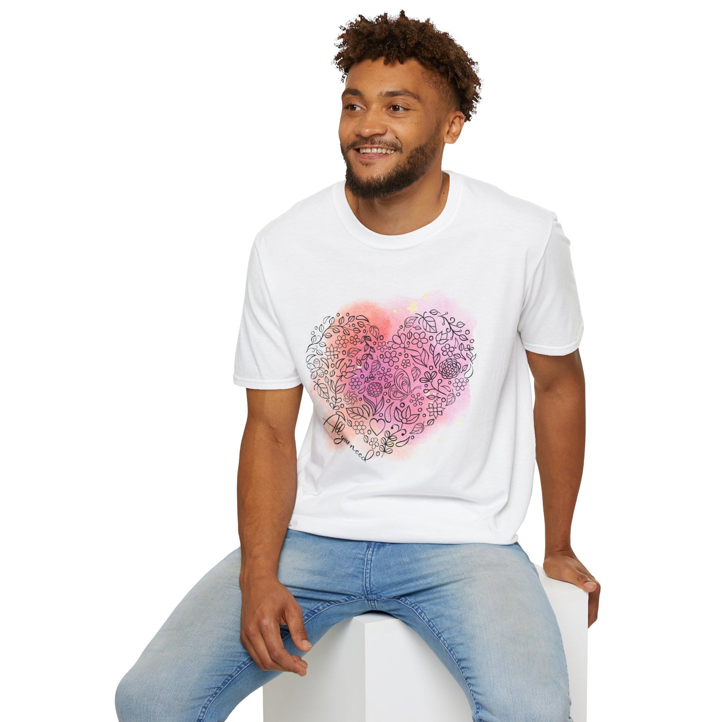 All You Need Heart Graphic T-Shirt