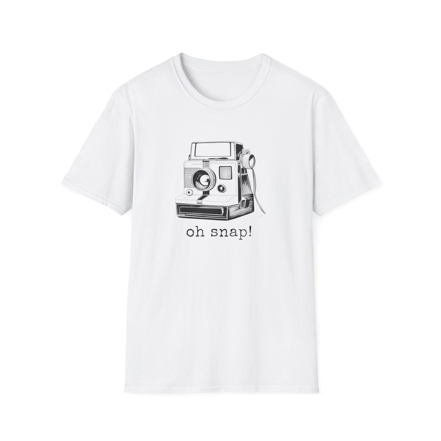 Vintage Camera Softstyle T-Shirt - Oh Snap Design