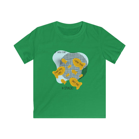 If You Can Read This, Then You Can Get Me a Snack Kids T-Shirt – Fun Goldfish Crackers Design