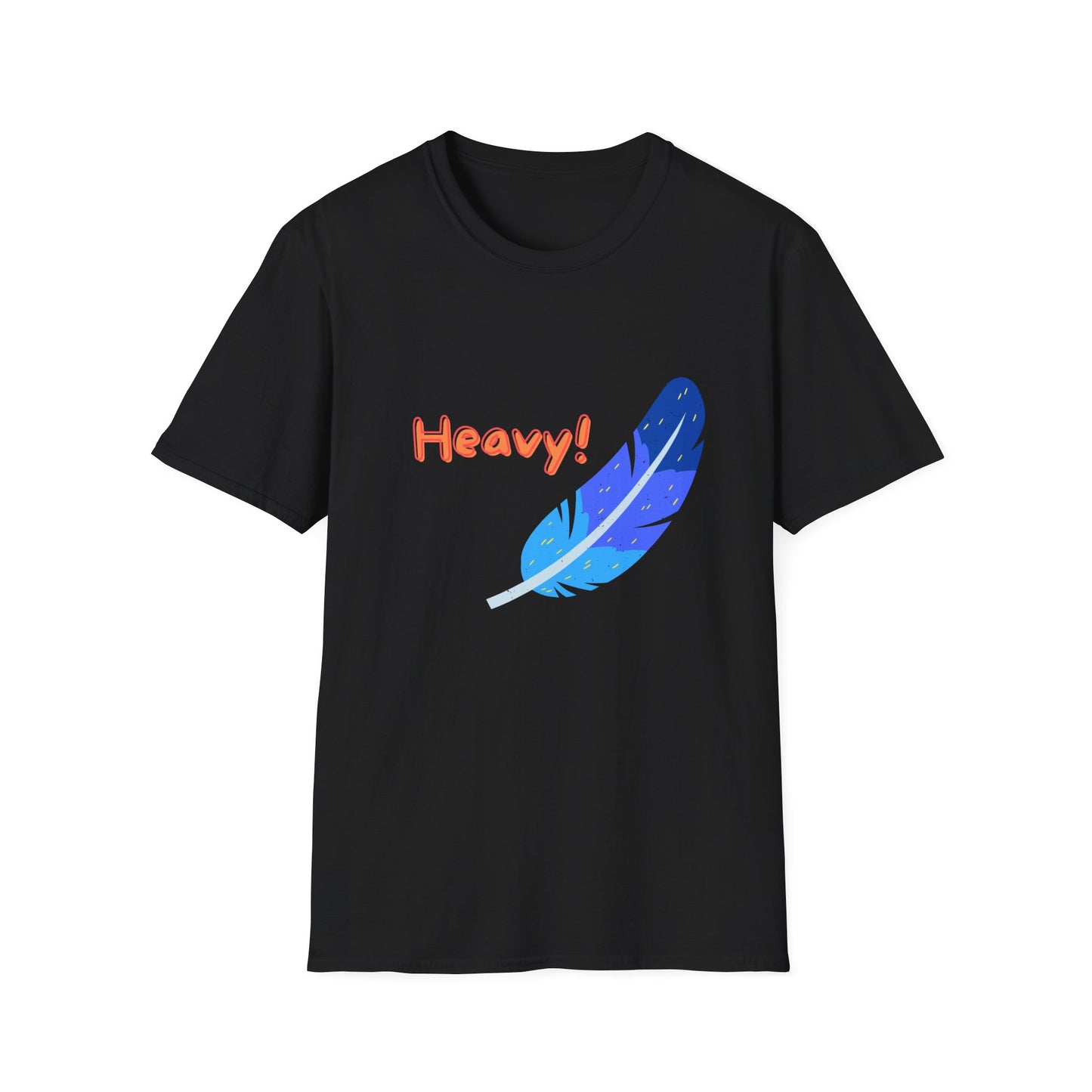 Heavy! Feather Wand T-shirt – Fun Playful Quote Shirt