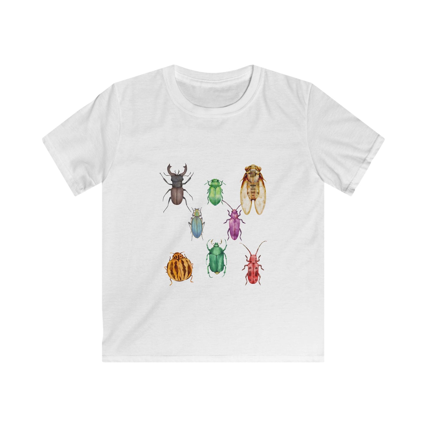 Kids T-Shirt Bugs Design Softstyle Tee